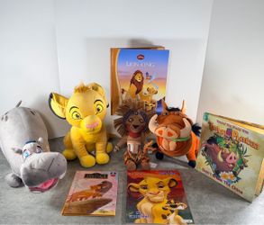 Disney Lion King Plush and Books Bundle