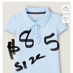 Girl Uniform Shirt Size 5 