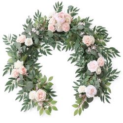 Large Pink Artificial Floral Garland 