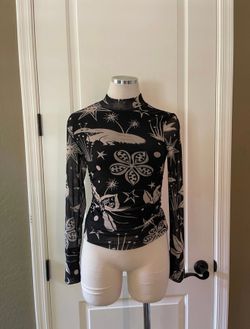 Farm Rio Mesh Blouse