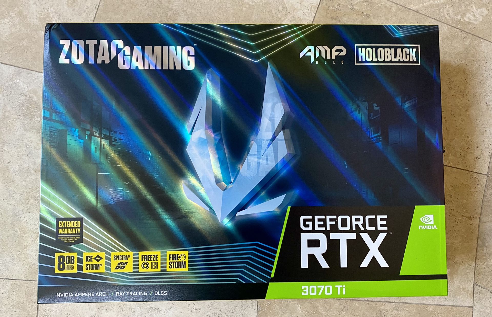 ZOTAC GAMING GEFORCE RTX 3070 Ti AMP HOLO VIDEO CARD - BRAND NEW AND SEALED / READ DESCRIPTION !