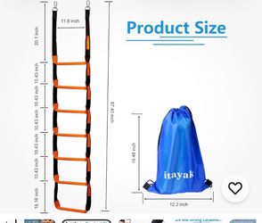 NEW iTayak 7-Step Heavy Duty Boat Rope Ladder