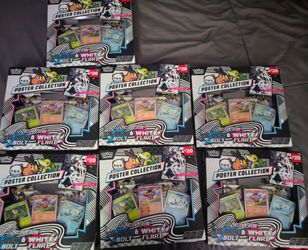 Pokemon Scarlet & Violet Black Bolt and White Flare Poster Collection x7