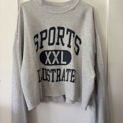 Vintage Sports Illustrated Cropped Crewneck Sweatshirt XL