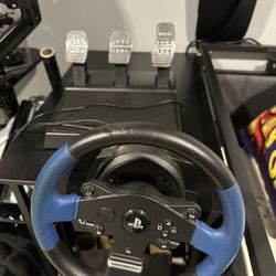 Trustmaster PlayStation Gaming Steering Wheel With Pedals