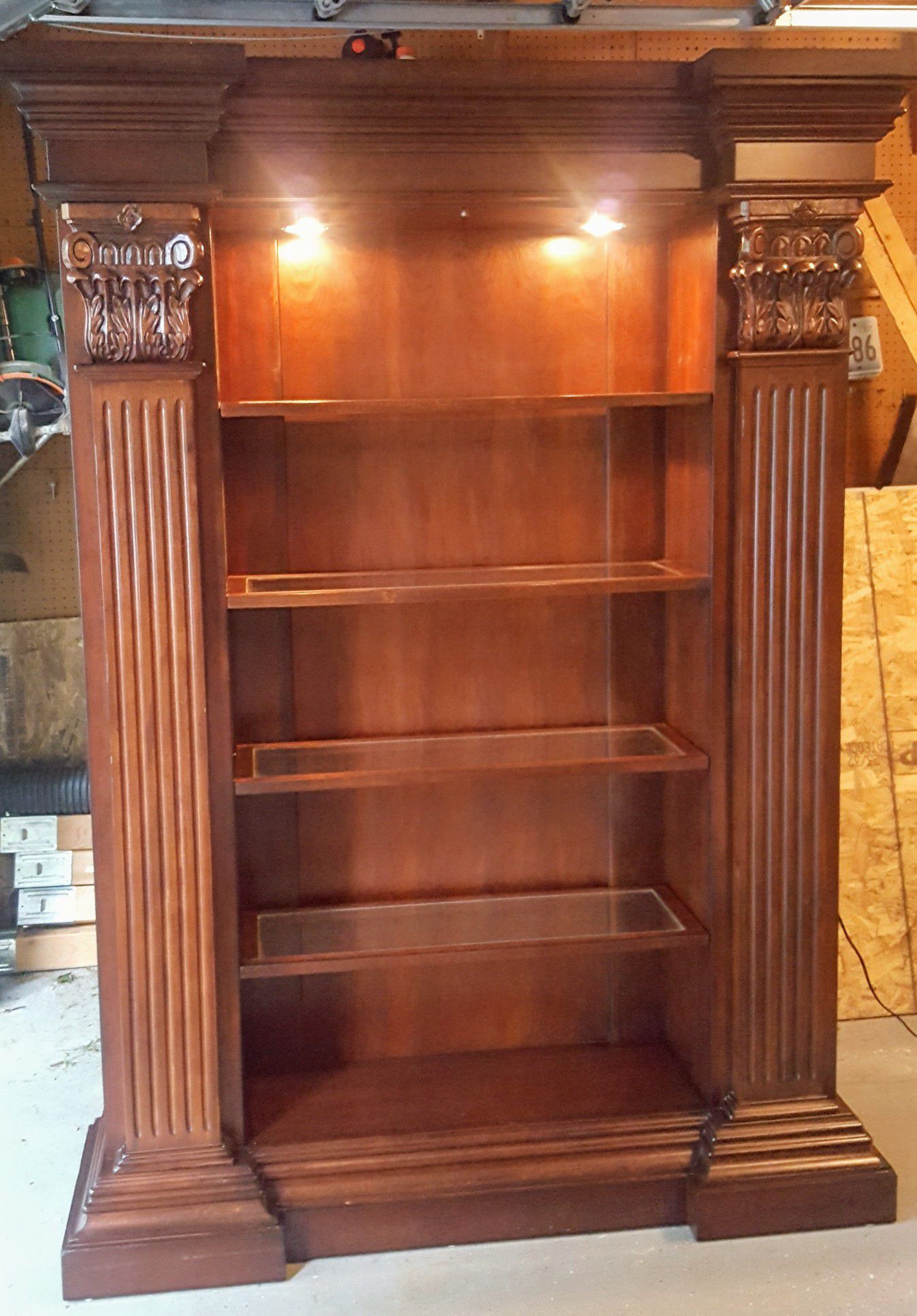 Solid wood bookcase - must go asap