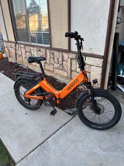 Orange VEEFA Electric Bike