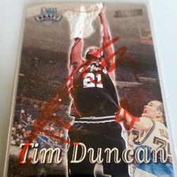 Tim Duncan Autographed Rookie Card 