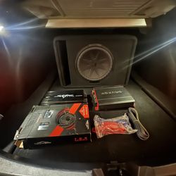 full audio kit   12’ inch kicker sub 