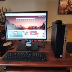 HP EliteDesk 800 G3 SFF dektop computer  Intel core i7-6700U @ 3.40ghz 32GB RAM 240GB NVMe m.2 SSD Win 11 Pro, Ethernet connection.  Microsoft office 