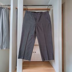 Paul Fredrick Mens 100% Wool Dress Pants Size 40 Color gray - slightly used