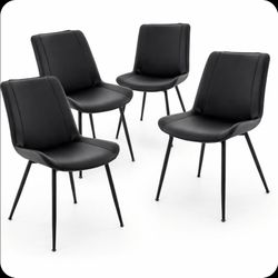 BLACK DINING CHAIR. PU LEATHER 👍 20.00 EACH CHAIR 💥BRAND NEW NEVER USE 💥