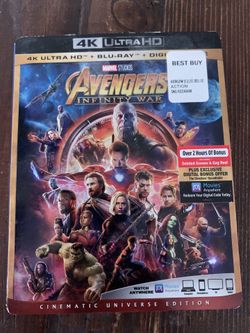 4k UHD Blu-ray Movies: Avengers Infinity War, Black Panther, Solo A Star Wars Story