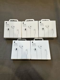 Lot of 5 pieces of Apple EarPods Lightning Connector (seal in box)