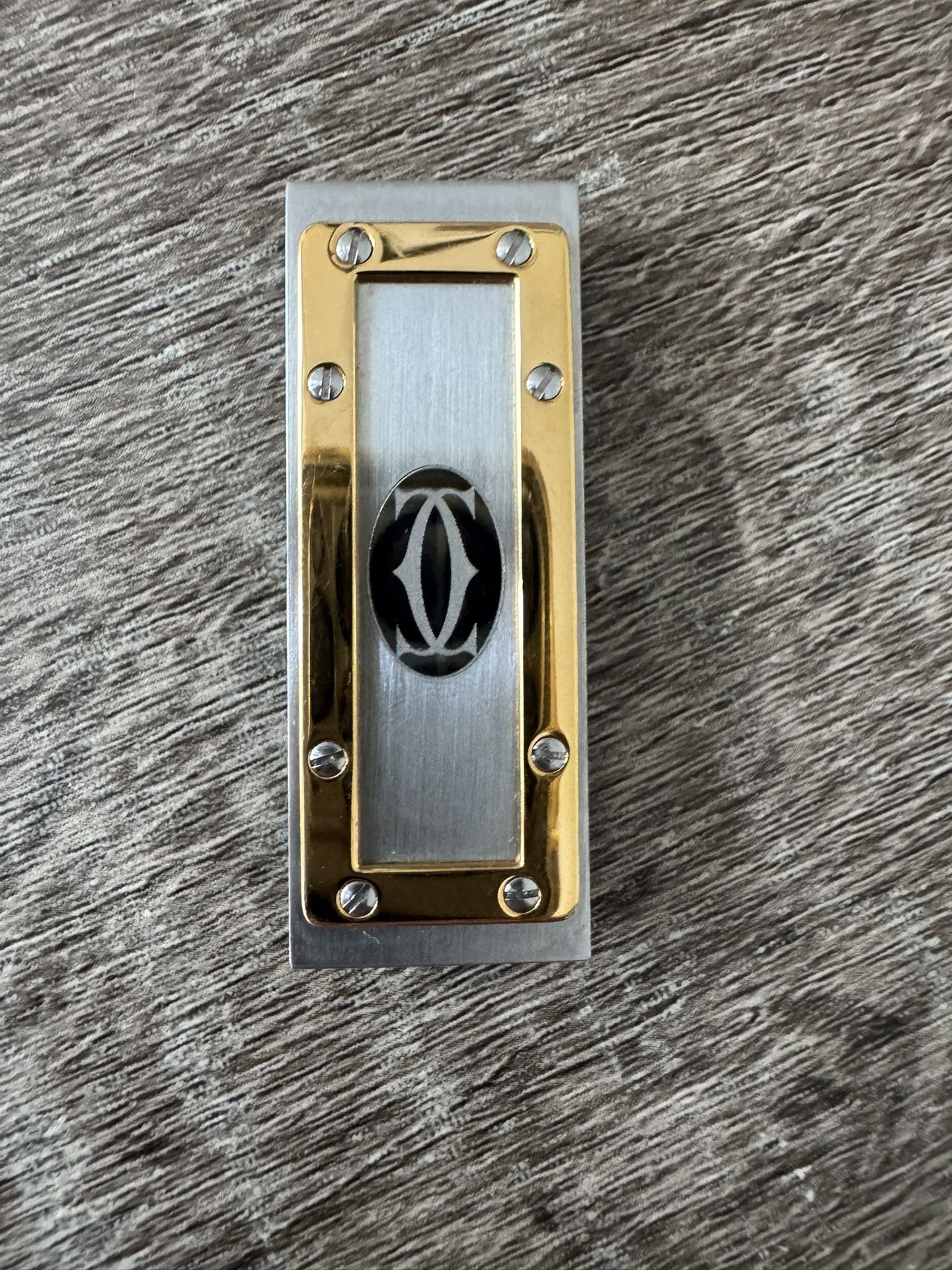 New Cartier Silver And Gold Money Clip