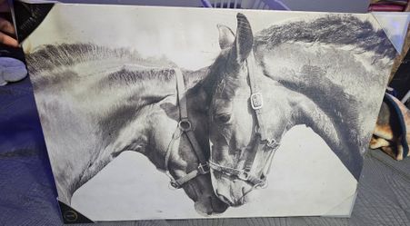 horse painting art paint poster