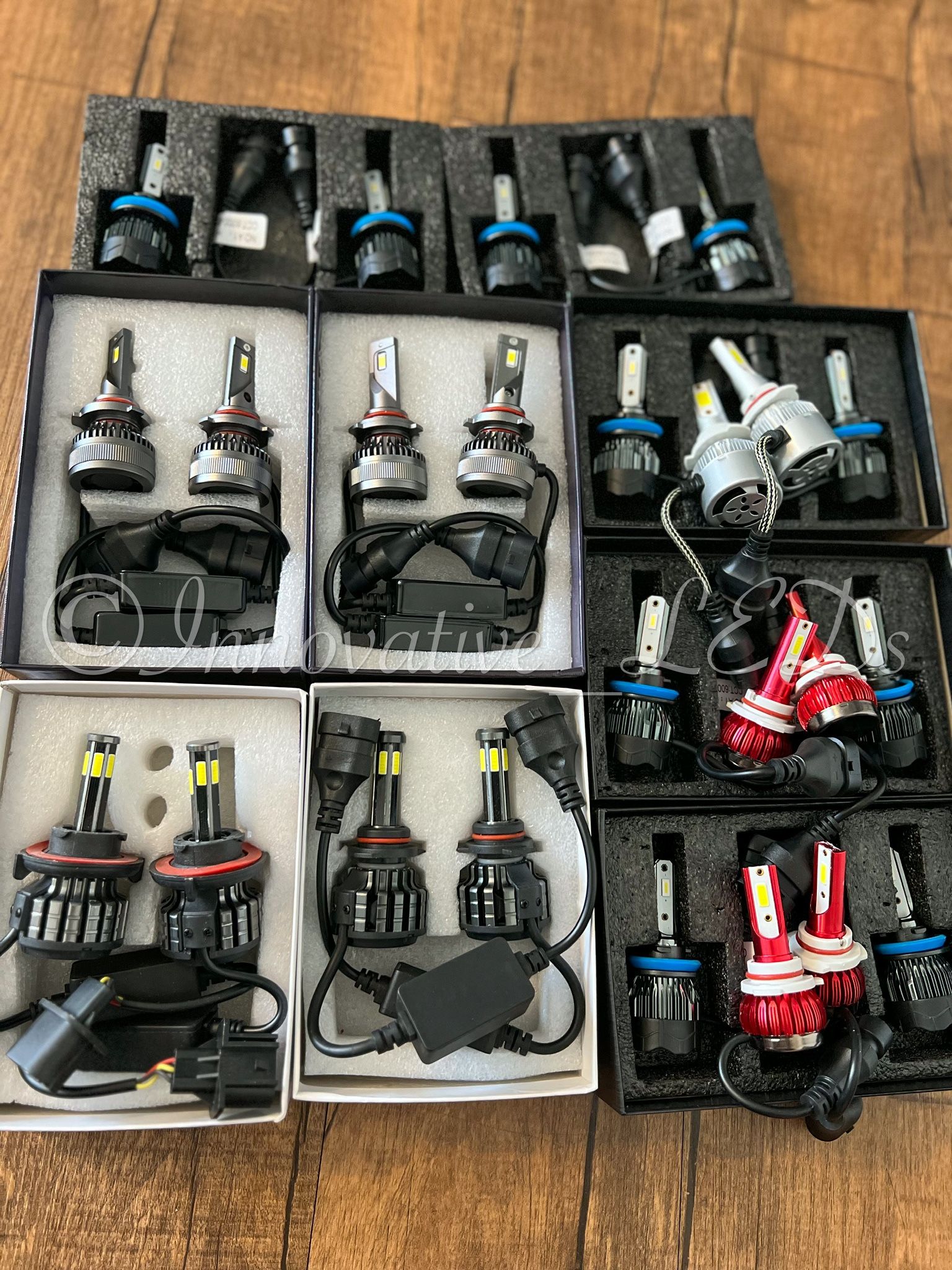 6000k Glacier White LED Headlight And 3000k Jdm Yellow LEDs Fog Lights