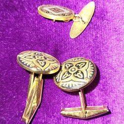 Damascene Style Cufflinks 