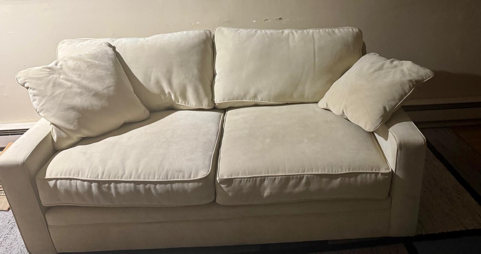 Lightly Used Two Seater Couch (Creme)