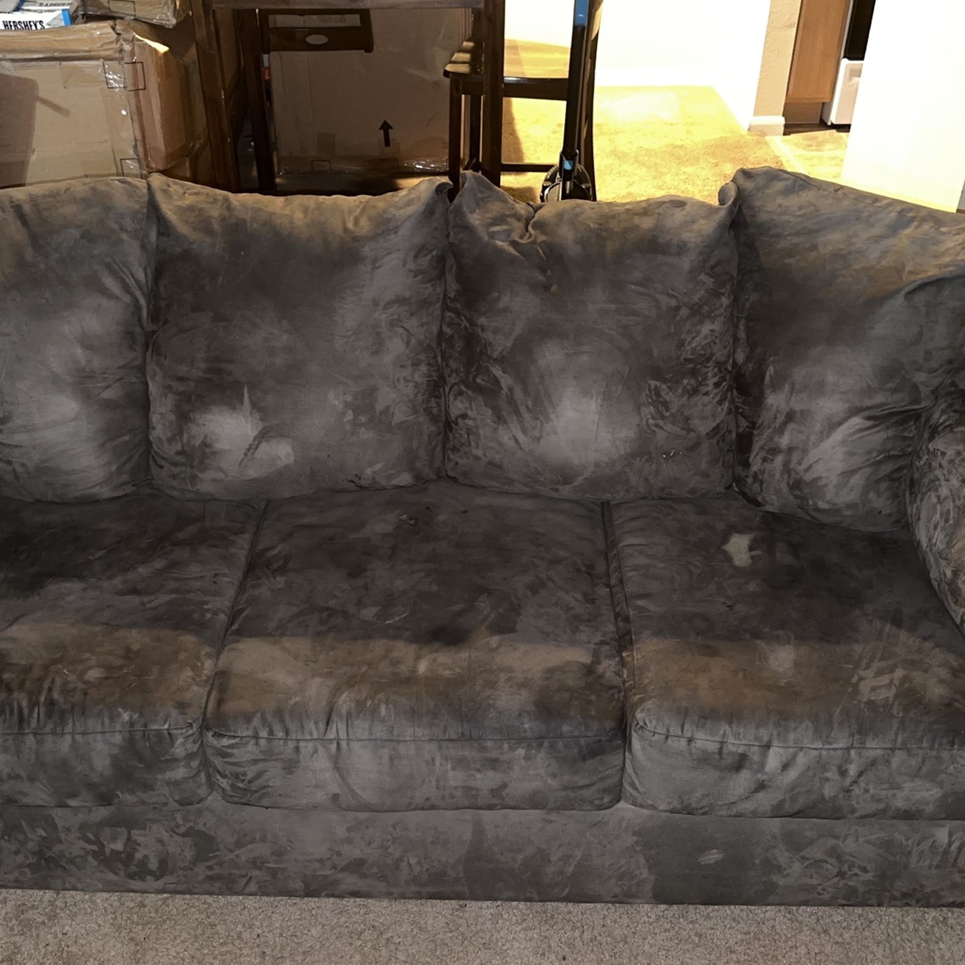 Ashley Cobblestone 3 Piece Set 2 Sofas & Recliner Chair for Sale in