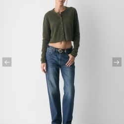 Aritzia Wilfred Softspoke Sicily Cardigan Dark Olive