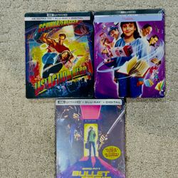 Last action hero, Matilda & Bullet Train Steelbooks (New)