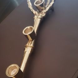 Halloween 3 Taper Skeleton Arm Candle Holder