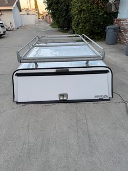 ARE DCU aluminum camper shell with side doors