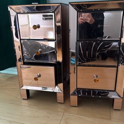 Rose Gold Nightstand 