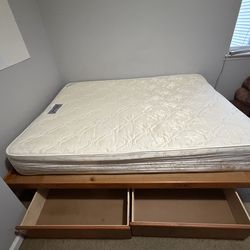 Bed Frame and Mattress