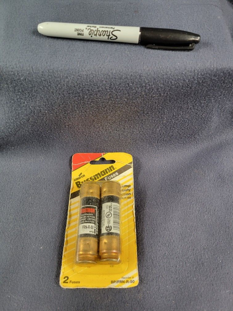 50 Amp Fuses, 2 Pack, BP/FRN-R-50, BUSSMANN