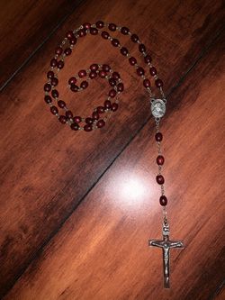 Beautiful Burgundy Rosary