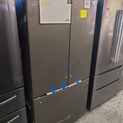 New GE
23.1 cu. ft. French Door Refrigerator in Fingerprint Resistant Stainless Steel, Counter Depth