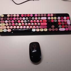 2 New colored Wirekess mouse and keyboard New.
Only 10 dollars each. 
Incredible deal. 