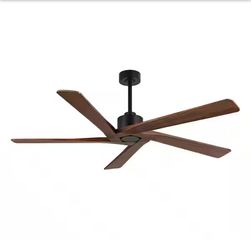 72 inch 5 Blades Indoor Black and Walnut Ceiling Fan without Light - brand new
