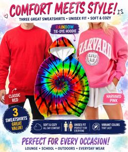 3  XL SWEATSHIRTS  NEW