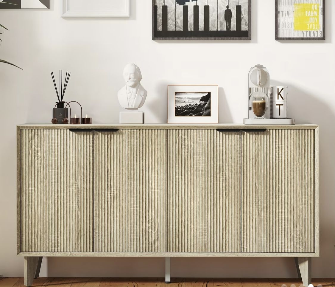 Modern Cabinet Storage Console Entryway Table - New