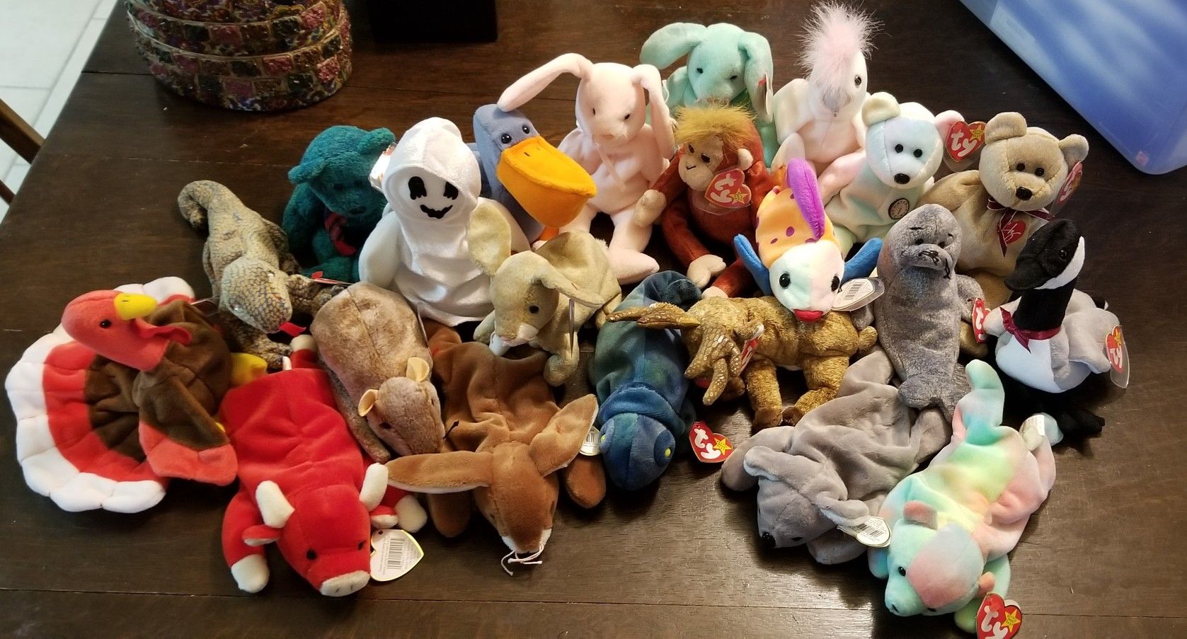 Lot of 44 Beanie Babies