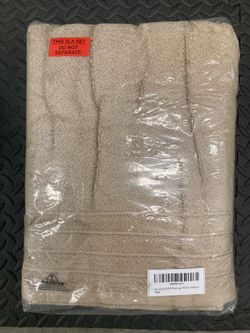 8 piece beige towel set