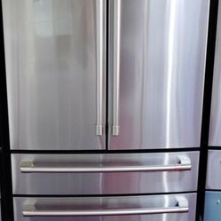 Cafe French Door Counter Depth Stainless Steel No Dents