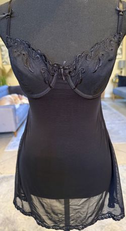 Black Lace Intimate Night Dress 34C