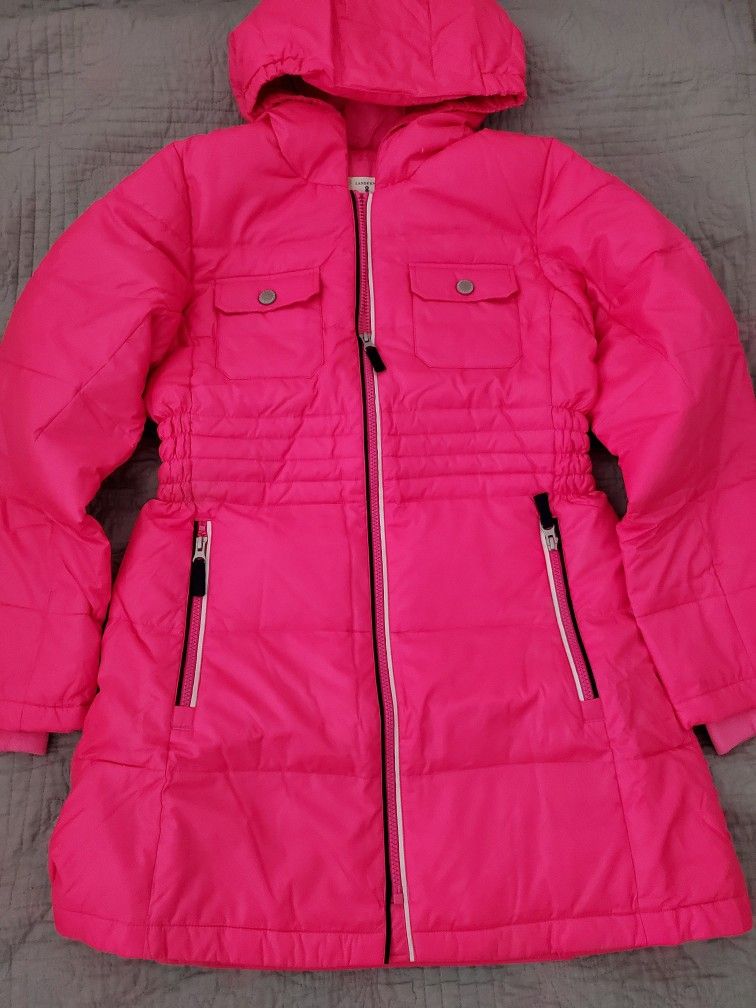 Girl's Long Down/feather Parka Size 16 New