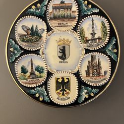 Vintage Berlin wall hanger plate