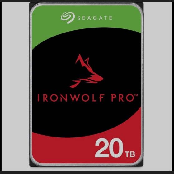 Seagate IronWolf Pro 20TB 7200 RPM 256MB Cache SATA 6.0Gb/s 3.5" Internal Hard Drive