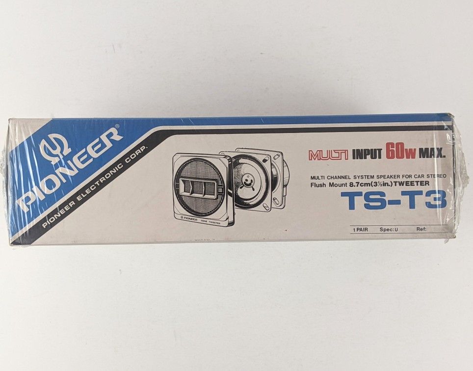 PIONEER TS-T3 スピーカー Vintage 1970s Pioneer TS-T3 Car Tweeters, New & Unopened for Sale