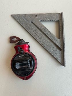 Chalk Box and Speed Square