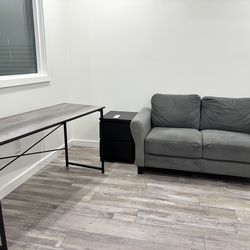 Couch, Desk, & Nightstand