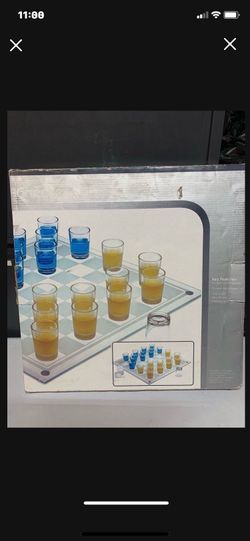 Shot glass checkers game