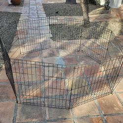 8 Panel Foldable Wire 24"  DOG/CAT/PET  PEN/CRATE/CAGE