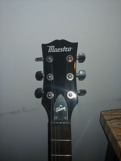 Maestro by Gibson Electric Guitar Starter Package, Vintage Sunburst Including folding stand